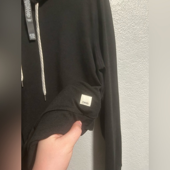 Vuori Halo Essential Hoodie Sz L In Heather Black - Picture 4 of 8
